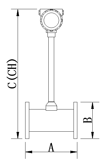 法蘭式渦街流量計尺寸